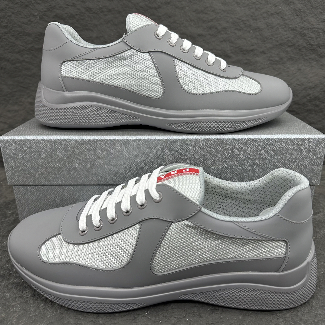 プラダ［Prada］America's Cup スムースレザー メンズ／レディース スニーカー