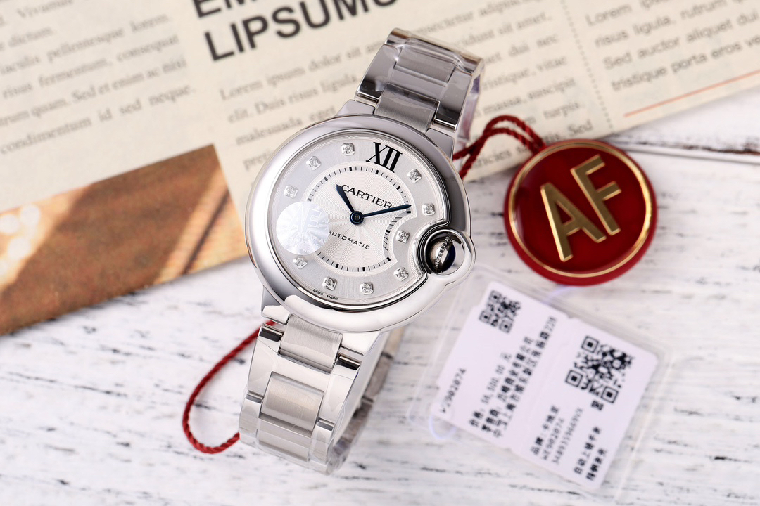 カルティエ［Cartier］バロン ブルー ドゥ 自動巻き腕時計 33mm