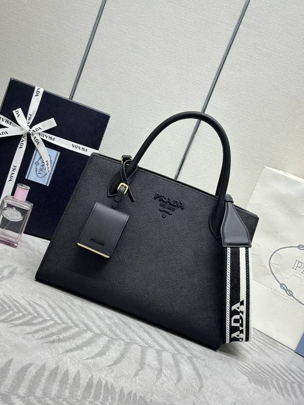 プラダ「Prada」アップグレード ラージトートバッグ（テキスタイルストラップ）