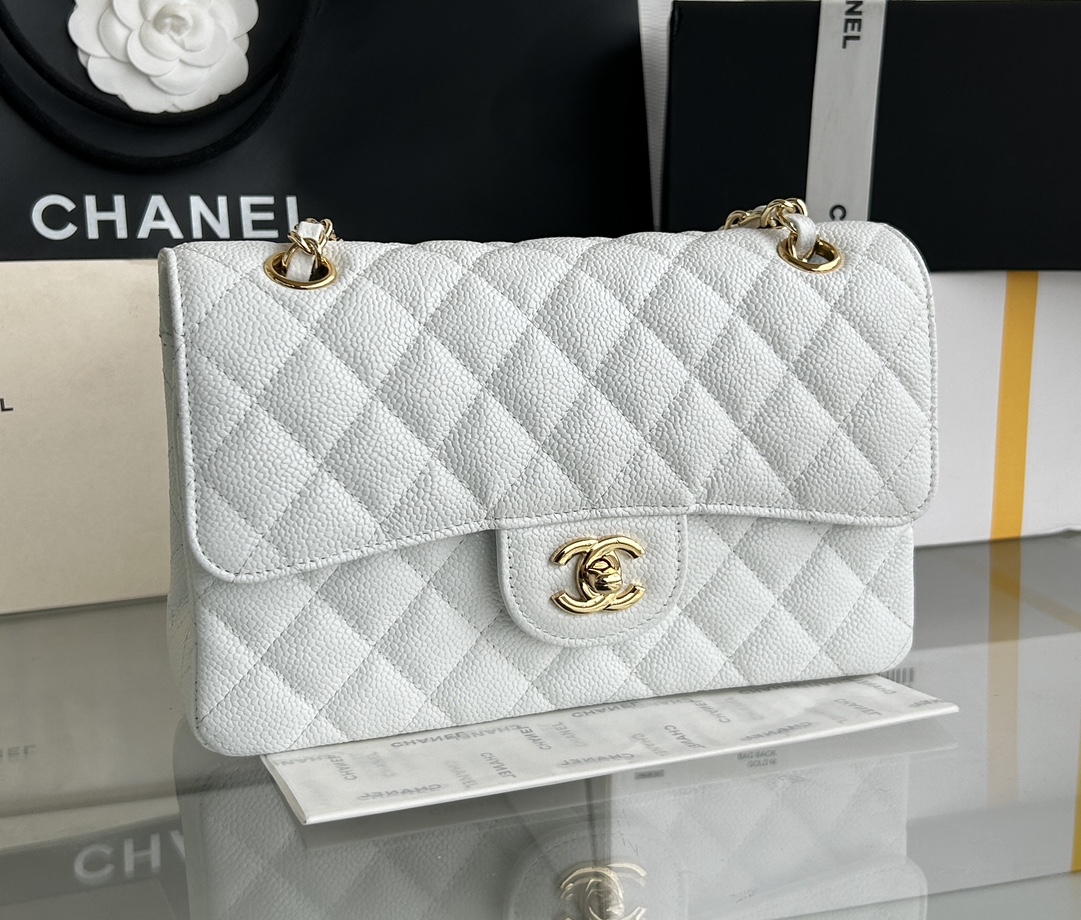 シャネル「Chanel」 Classic Flap レザー 菱格紋 ショルダーバッグ