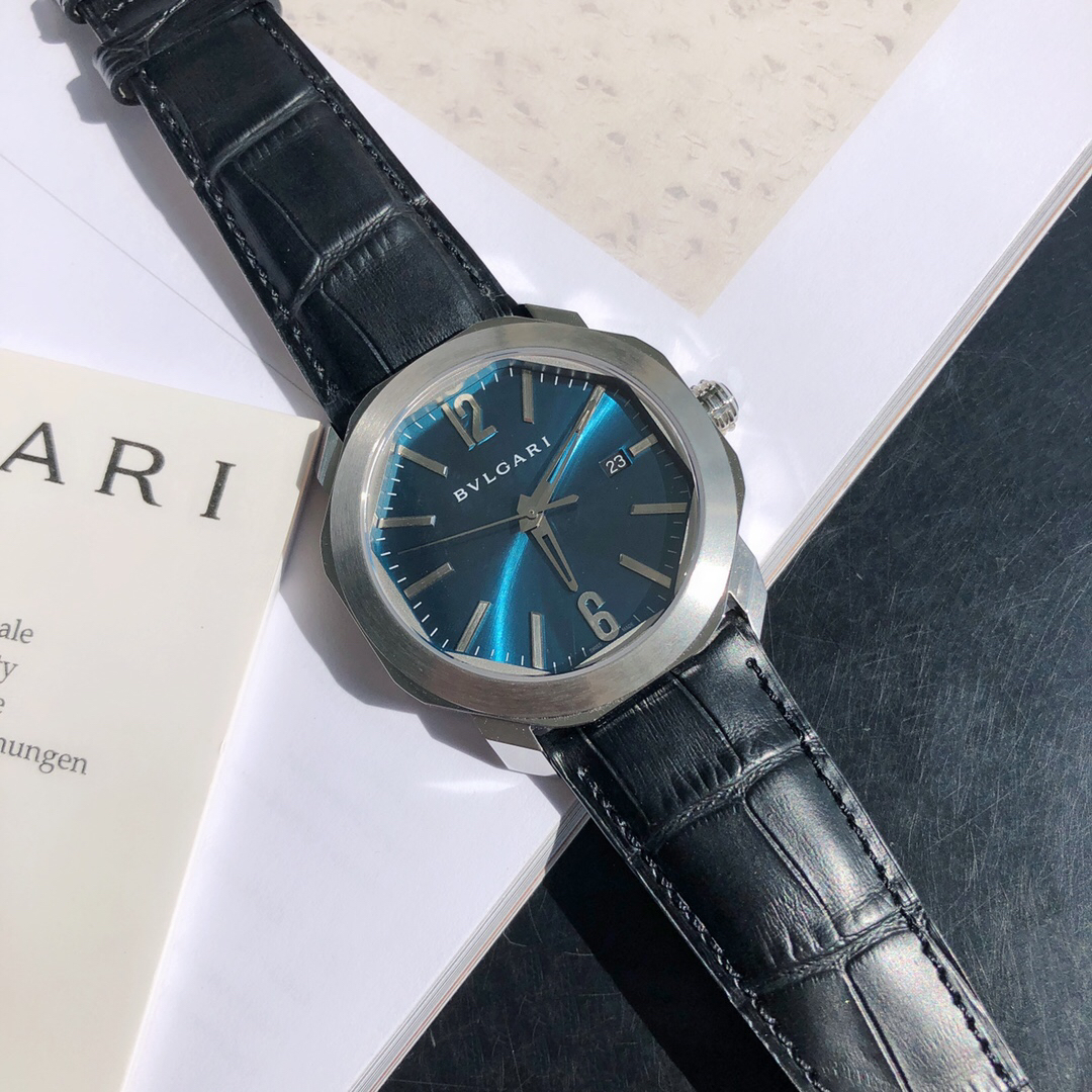 ブルガリ「Bvlgari」製ムーブメント＆イタリアンレザー 40MMの商品掲載写真2（SKU ISETAPRO-25801963）