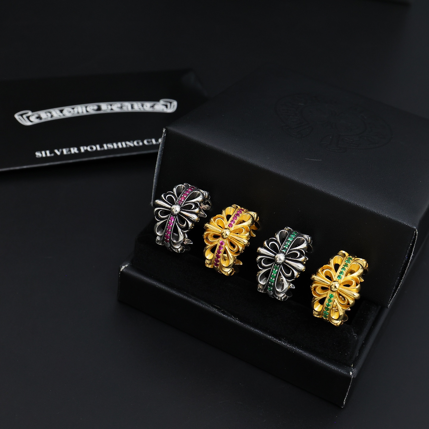 クロムハーツ「Chrome Hearts」クラシックヴィンテージ＆モダンリング - サイズ調整可能