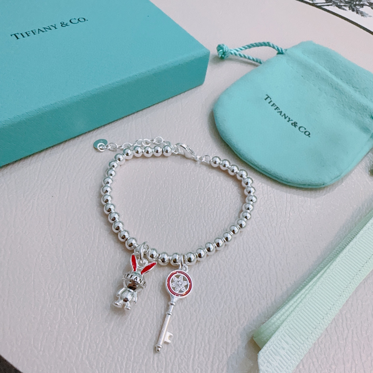 ティファニー「Tiffany & Co.」ポリッシュドシルバーリンク ブレスレット