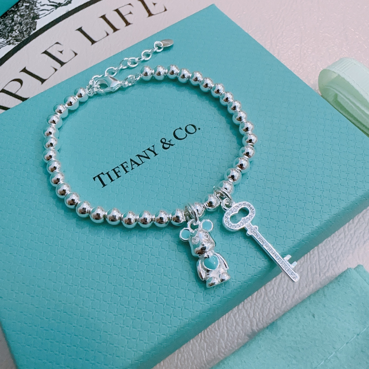 ティファニー「Tiffany & Co.」ポリッシュドシルバーリンク ブレスレット