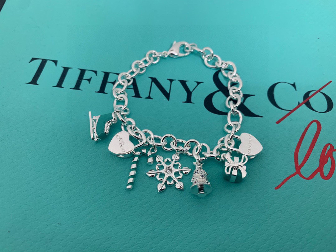 ティファニー「Tiffany & Co.」ポリッシュドシルバーリンク ブレスレット