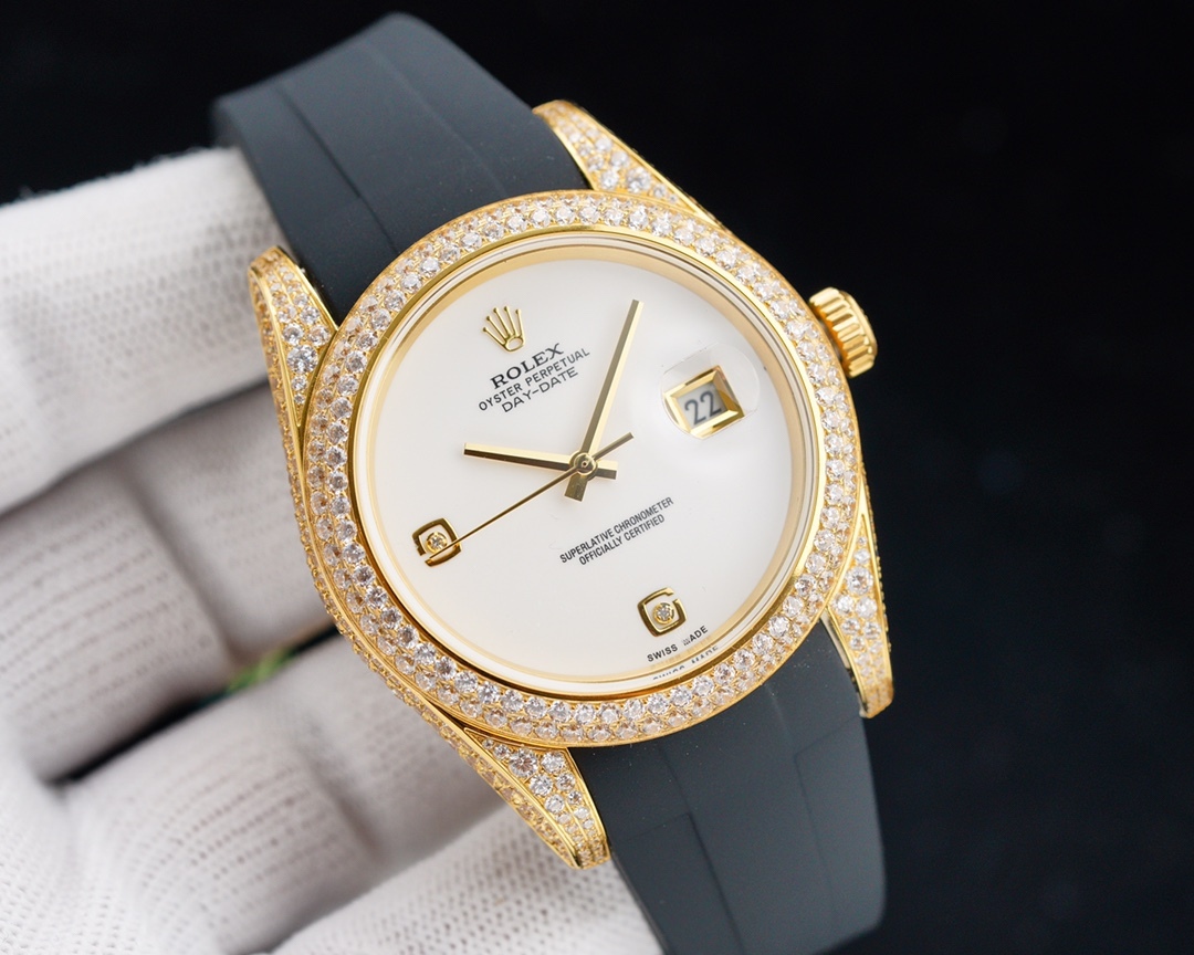 ロレックス［Rolex］デイトジャスト フルダイヤ ラグジュアリー 41MM 2色