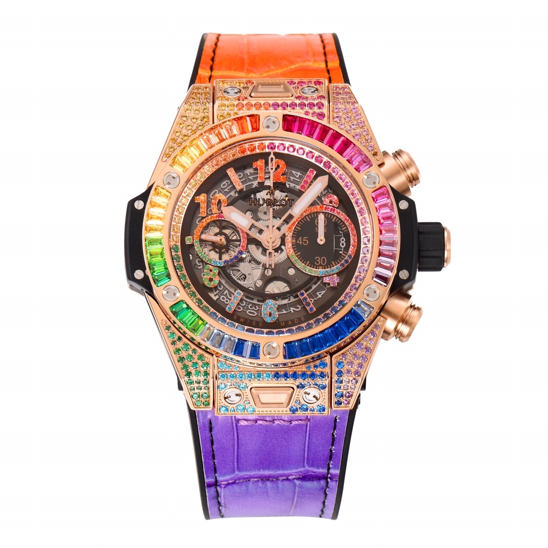 ウブロ「Hublot」ビッグバン ユニコ レインボー ウォッチ 45mm