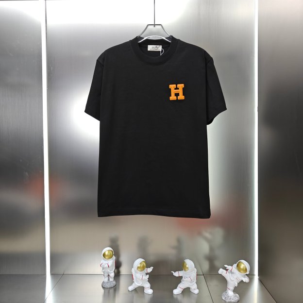 エルメス「Hermès」2025 春夏コレクション ユニセックス コットンTシャツ