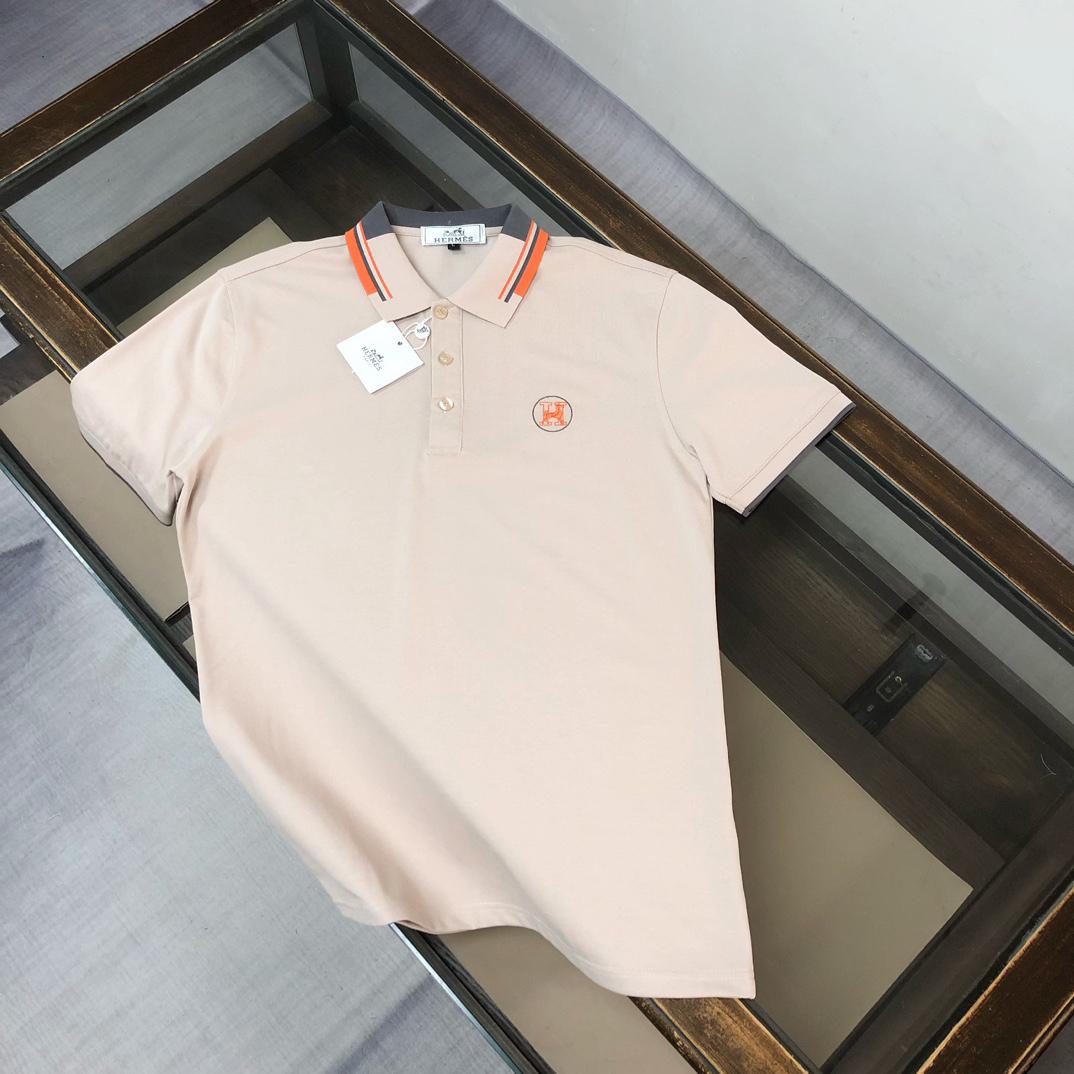 エルメス「Hermès」2025 春夏コレクション メンズ コットンTシャツ