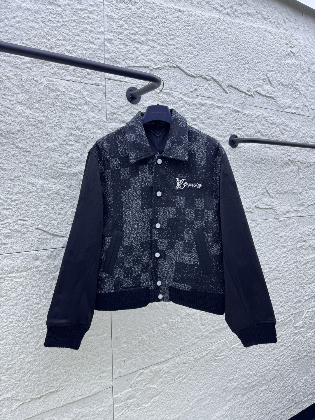 ルイ・ヴィトン「Louis Vuitton」Damier ビーズ ベースボール ジャケット
