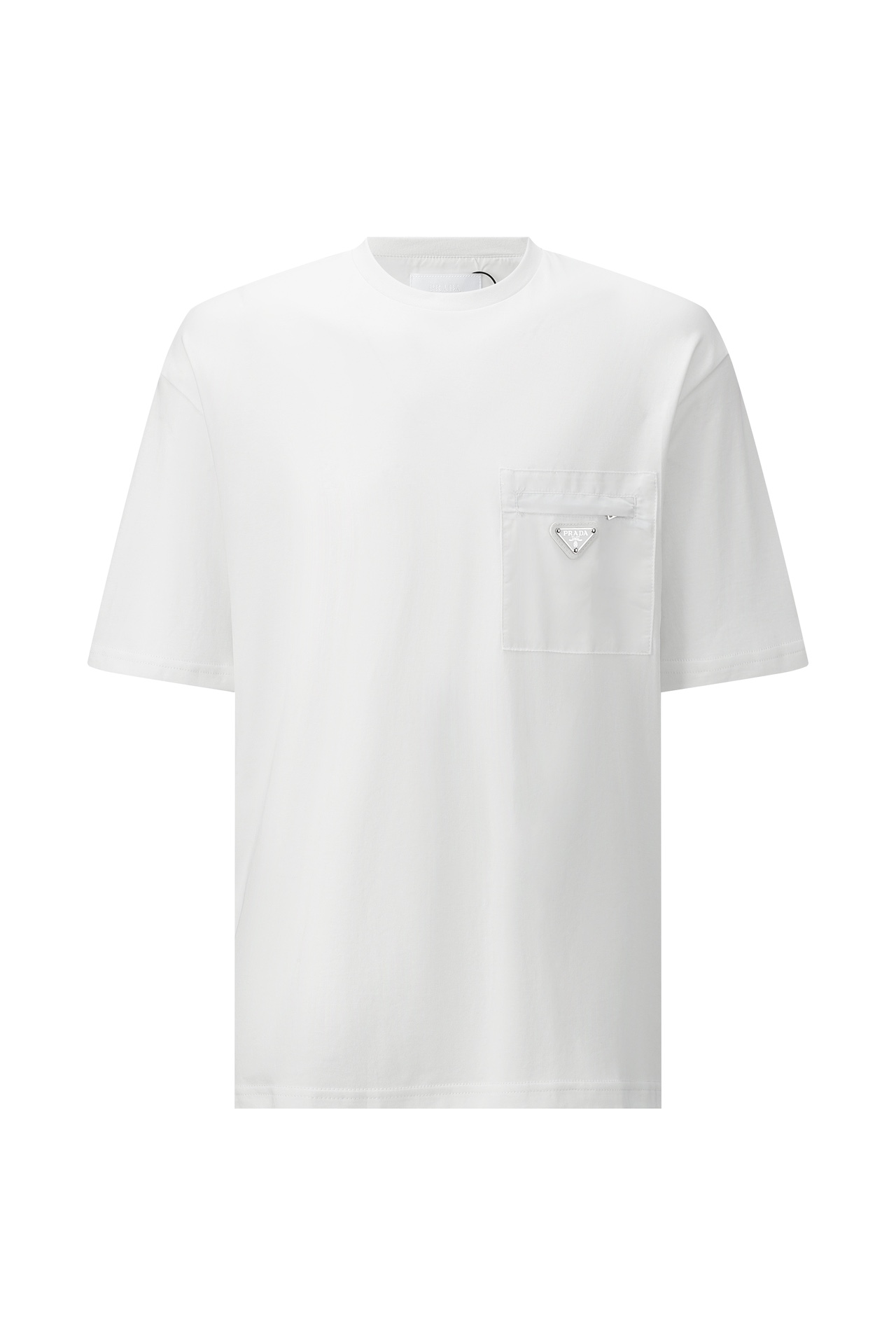 プラダ「Prada」 フロントジッパーポケット ショートスリーブTシャツ