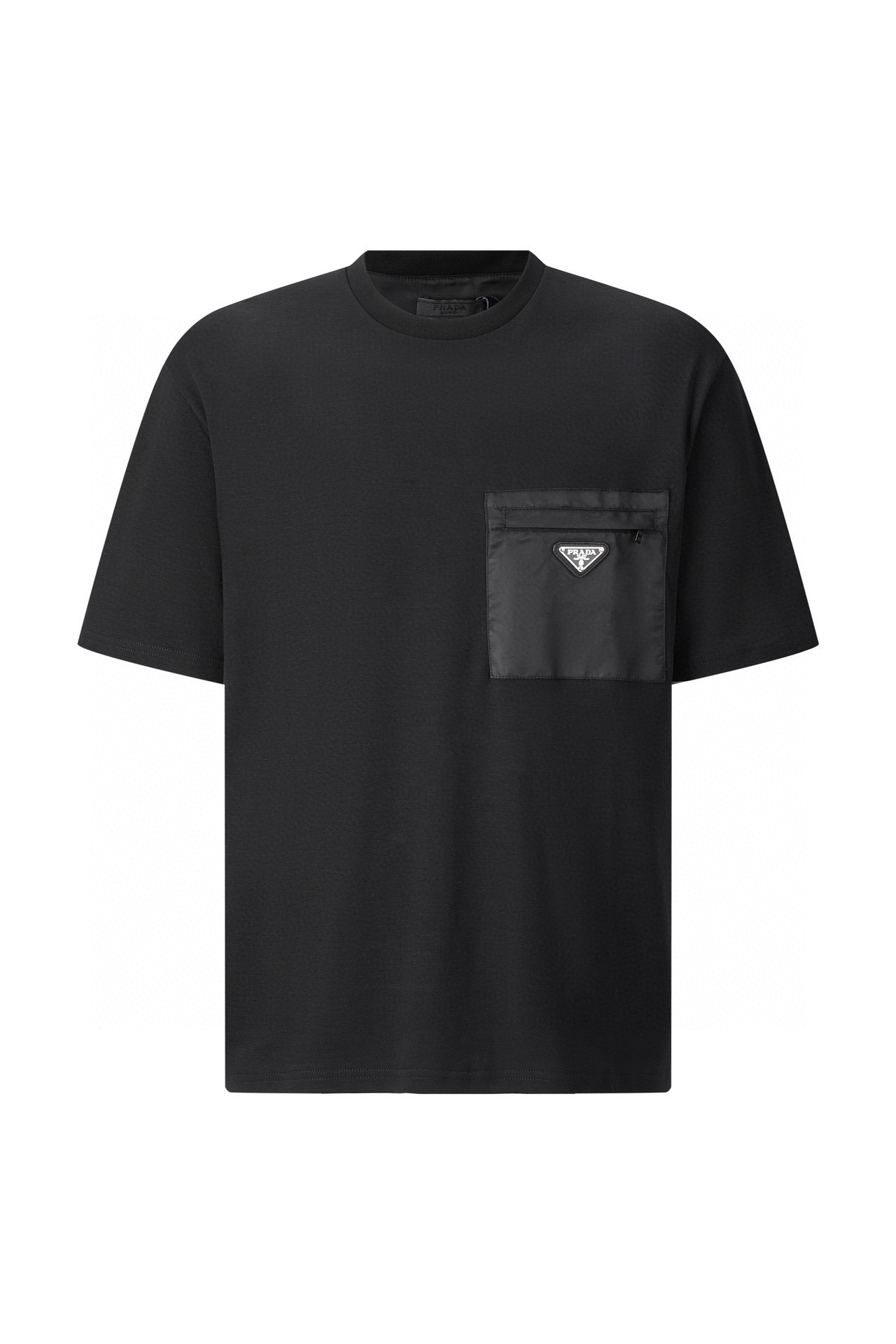 プラダ「Prada」 フロントジッパーポケット ショートスリーブTシャツ