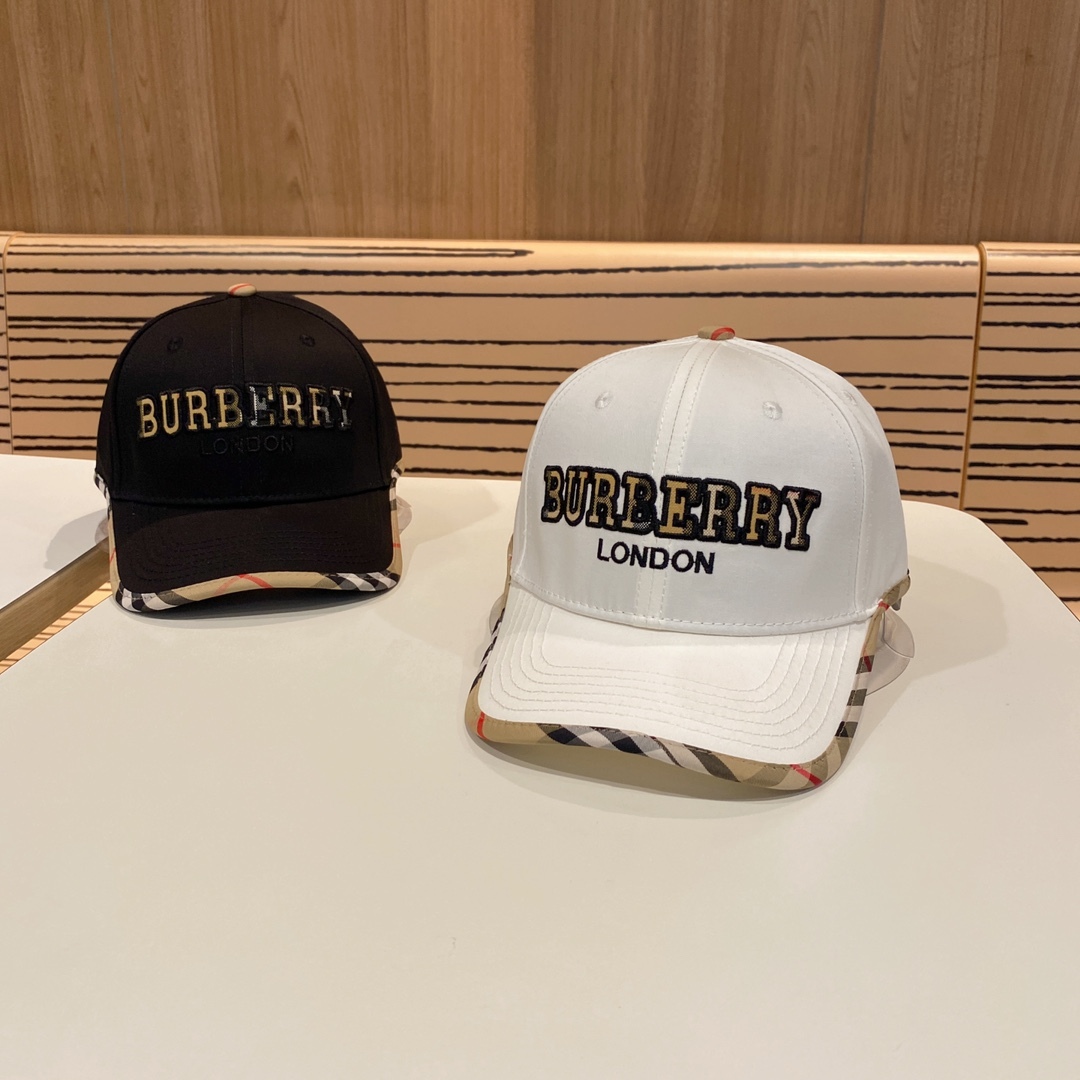 バーバリー「Burberry」リミテッド リネンジュート ベースボールキャップ