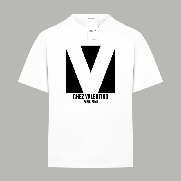 ヴァレンティノ「Valentino」 クラシック ラージロゴ プリント 半袖Tシャツ