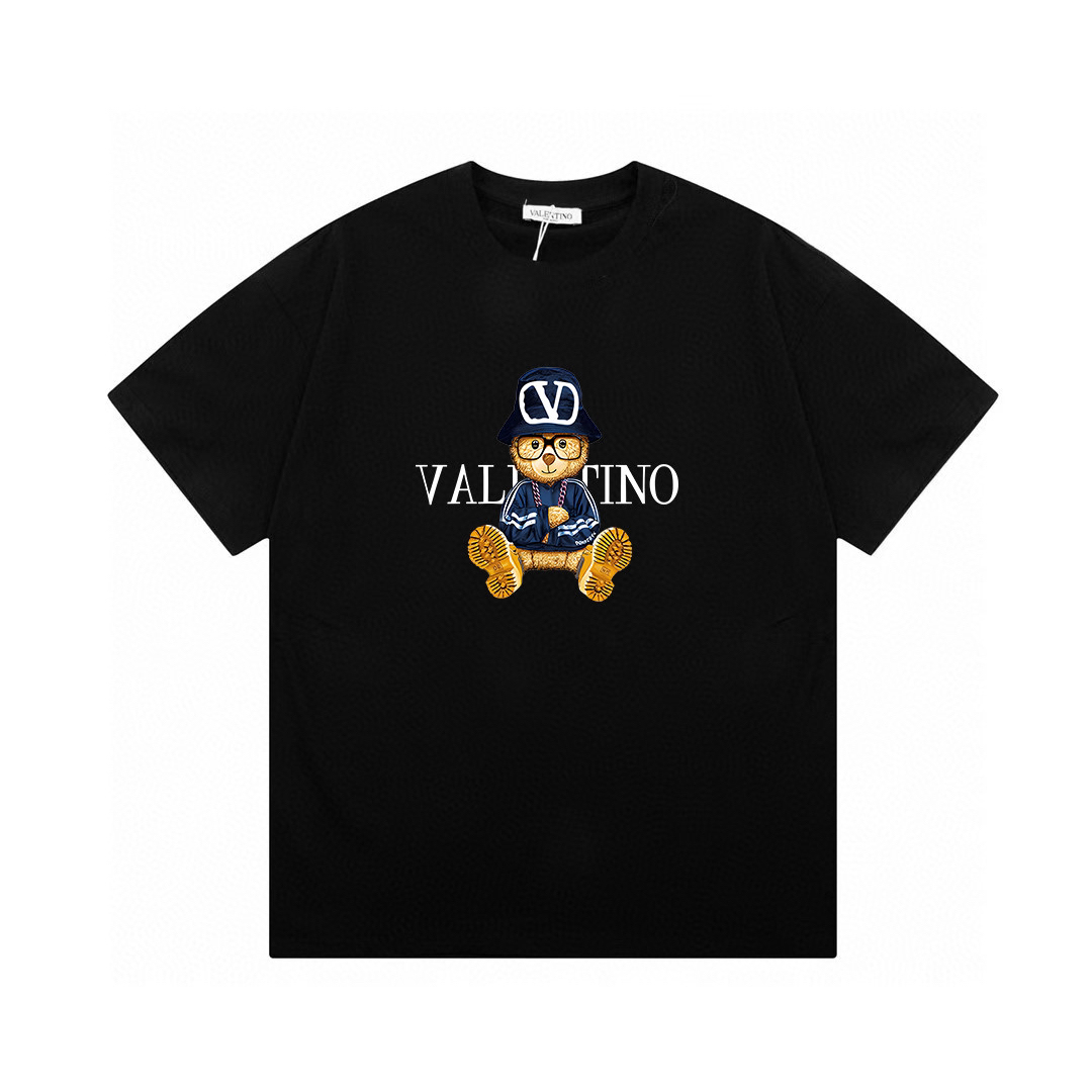 ヴァレンティノ「Valentino」‌STAR ロゴプリント ユニセックス ショートスリーブTシャツ