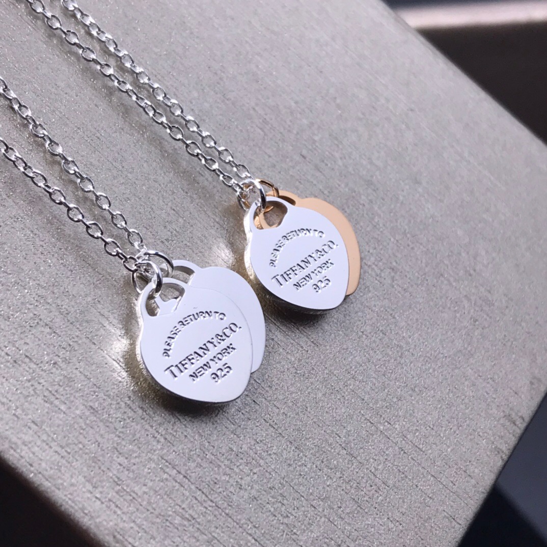 ティファニー「Tiffany & Co.」Return to Tiffany™ ダブルハートタグ ネックレス40.6CM