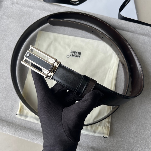 モンブラン「Montblanc」コンテンポラリーコレクション 3リングレーザーカット レザーベルト100cm