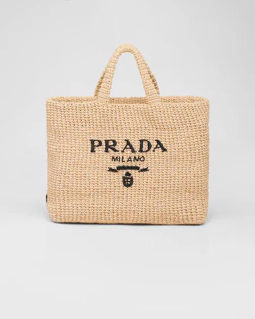 プラダ「Prada」 ラフィア トートバッグ