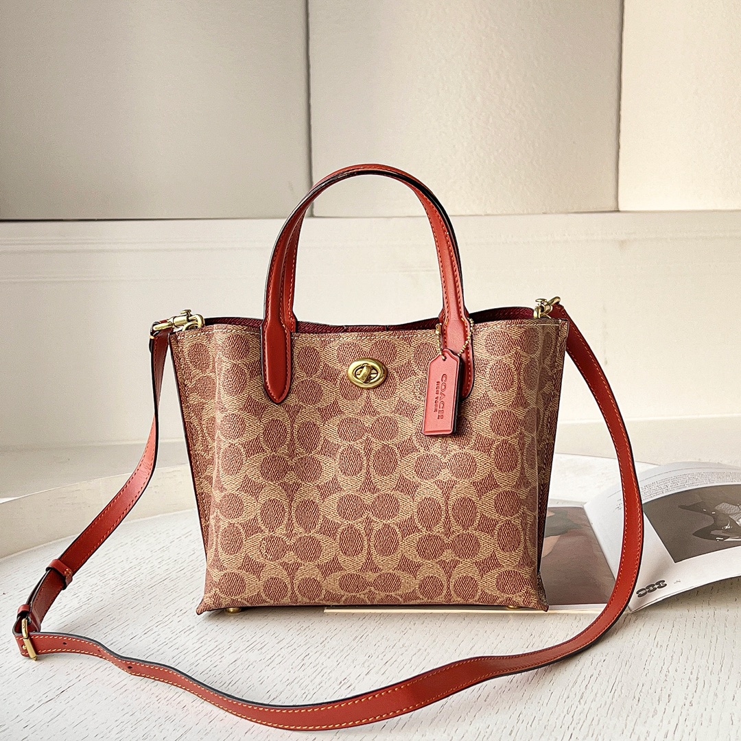 コーチ「Coach」 Willow Tote 24 シリーズ レディース ミニトートバッグ