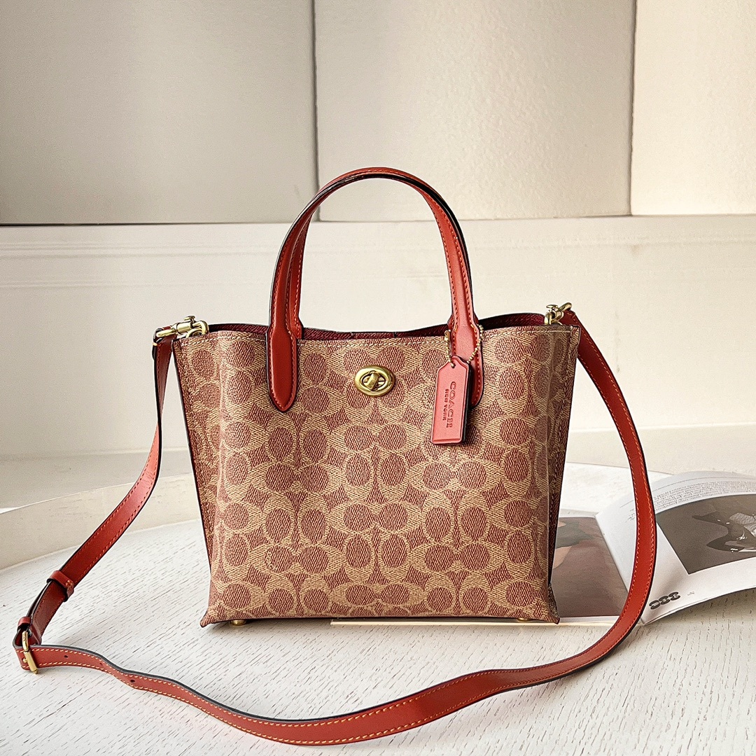 コーチ「Coach」 Willow Tote 24 シリーズ レディース ミニトートバッグ