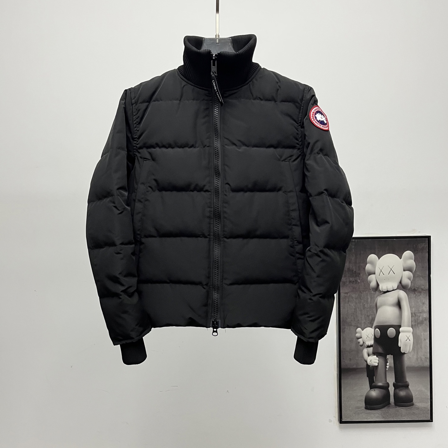 カナダグース メンズ ニットスタンドカラーダウンジャケット