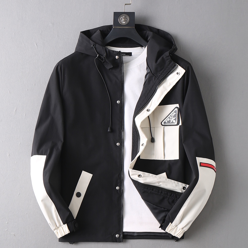 プラダ「Prada」メンズ モダンデザインジャケット
