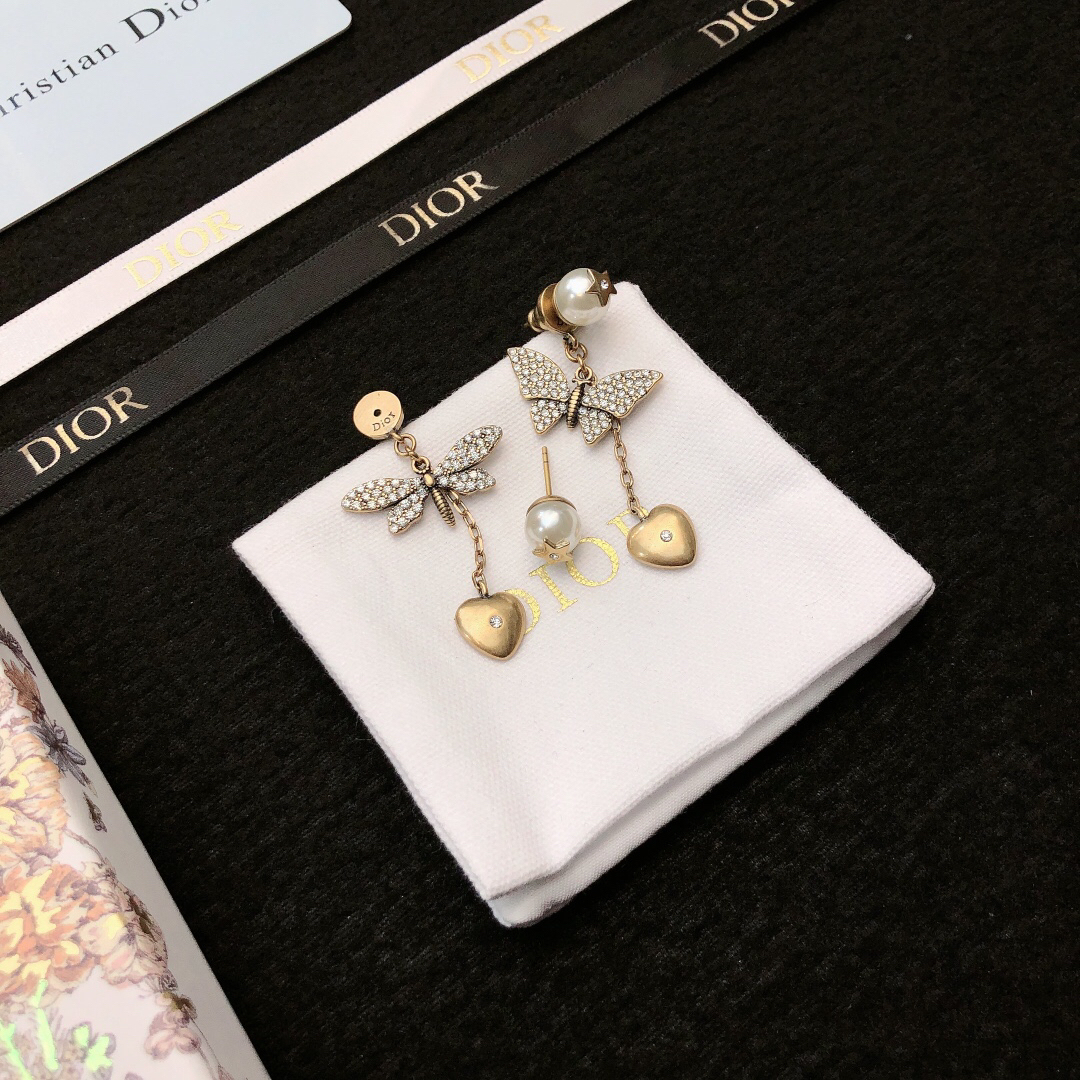 ディオール「Dior」J'ADIOR フルダイヤモンド イヤリング