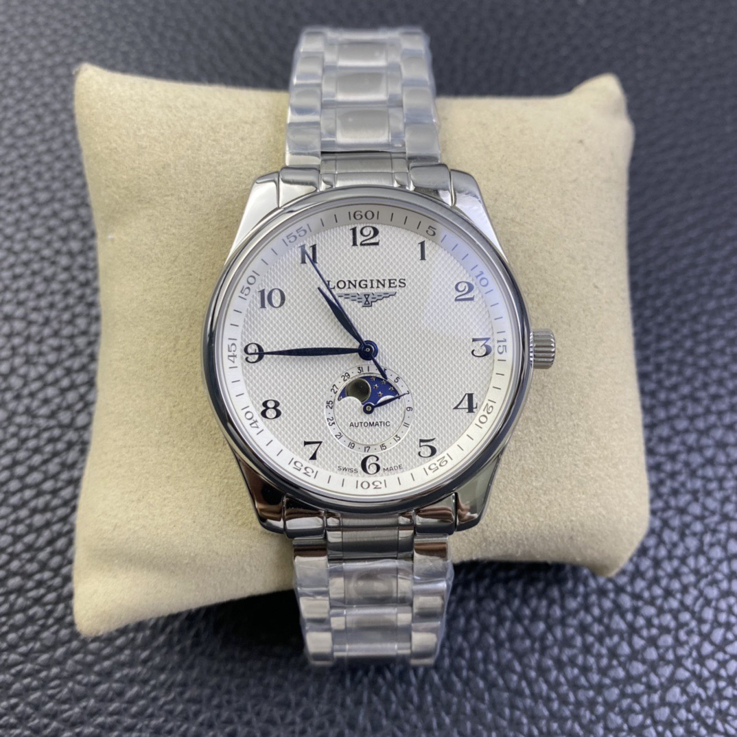 ロンジン「Longines」Master Collection 月相メンズウォッチ42MM