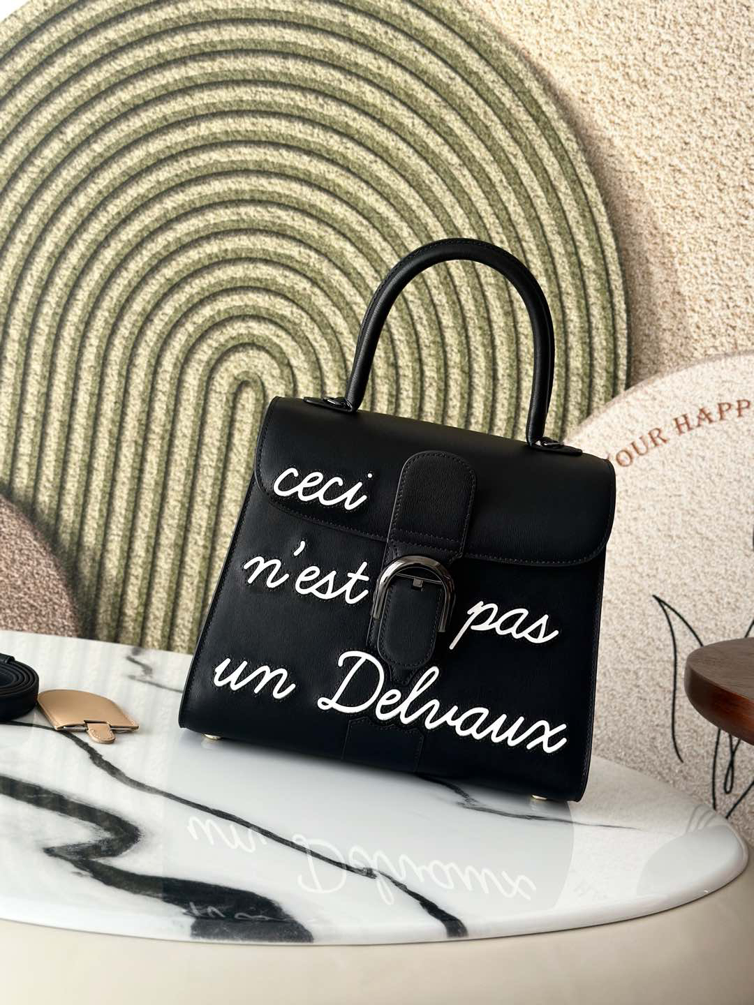 デルヴォー「Delvaux」Brillant Box ダブルリング ハンドバッグ