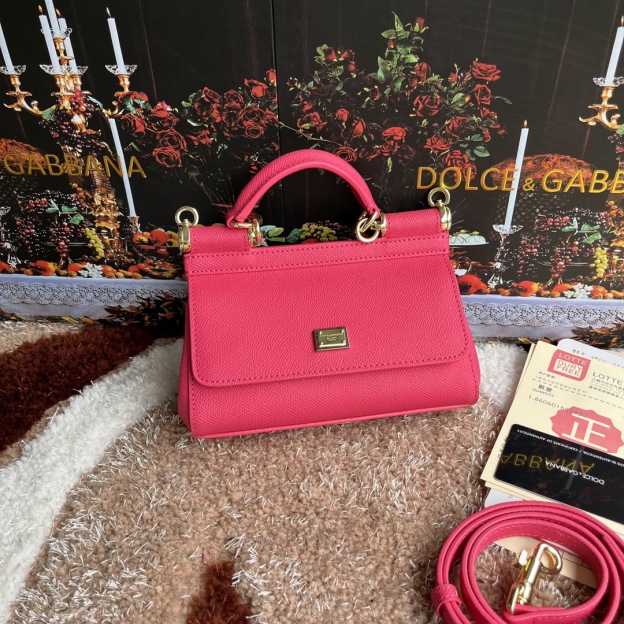 ドルチェ・アンド・ガッバーナ「D&G」レパードプリント プラチナバッグ