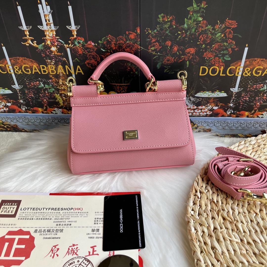 ドルチェ・アンド・ガッバーナ「D&G」レパードプリント プラチナバッグ