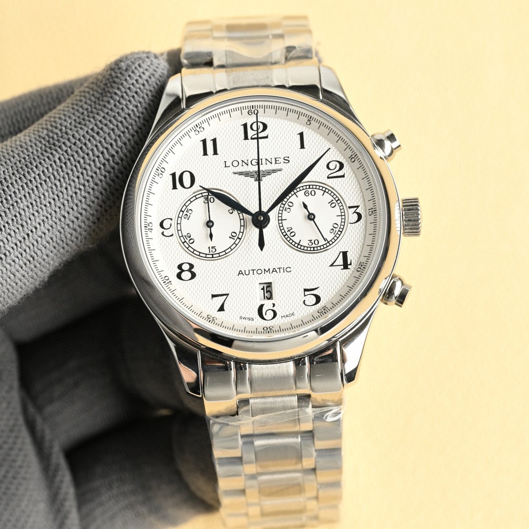 ロンジン「Longines」マスターコレクション クロノグラフ メンズウォッチ 42mm