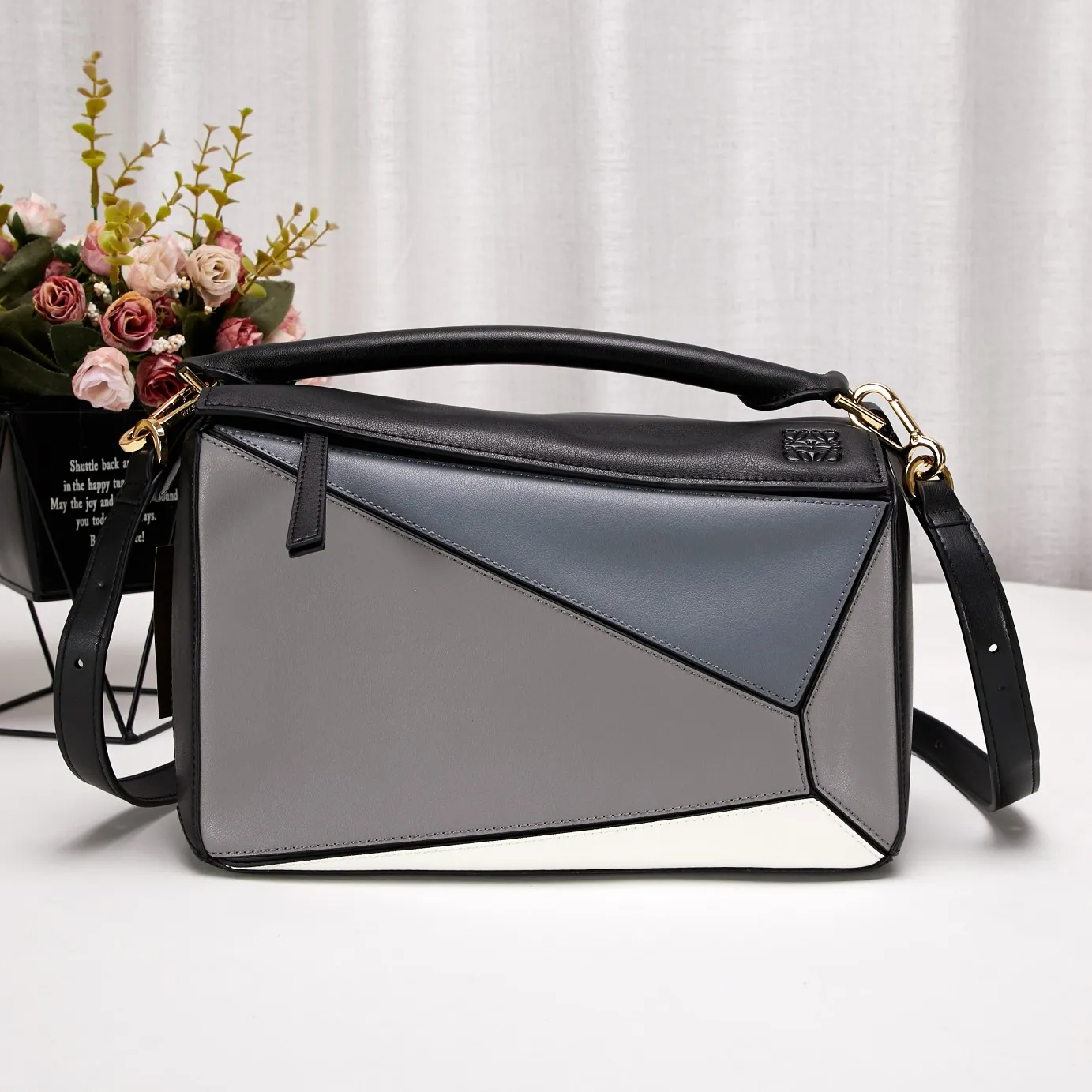 ロエベ「LOEWE」 Puzzle スモール ジオメトリック ショルダーバッグ