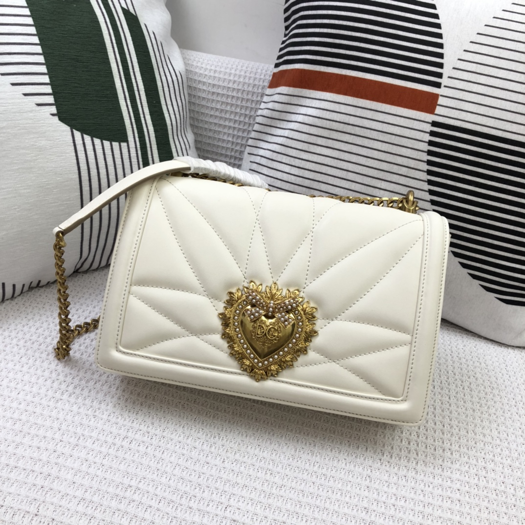 ドルチェ・アンド・ガッバーナ「D&G」Sicily プリントレザー ショルダーバッグ