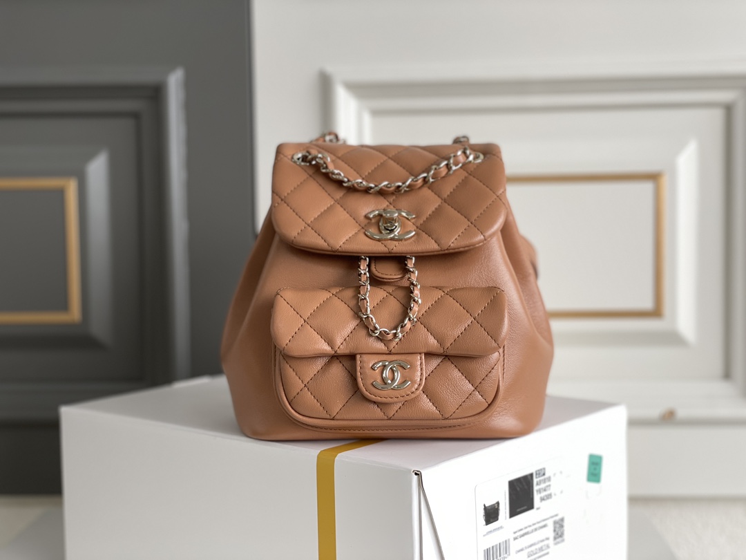 シャネル「Chanel」DUMA チェーンショルダーバッグ スモール レザー