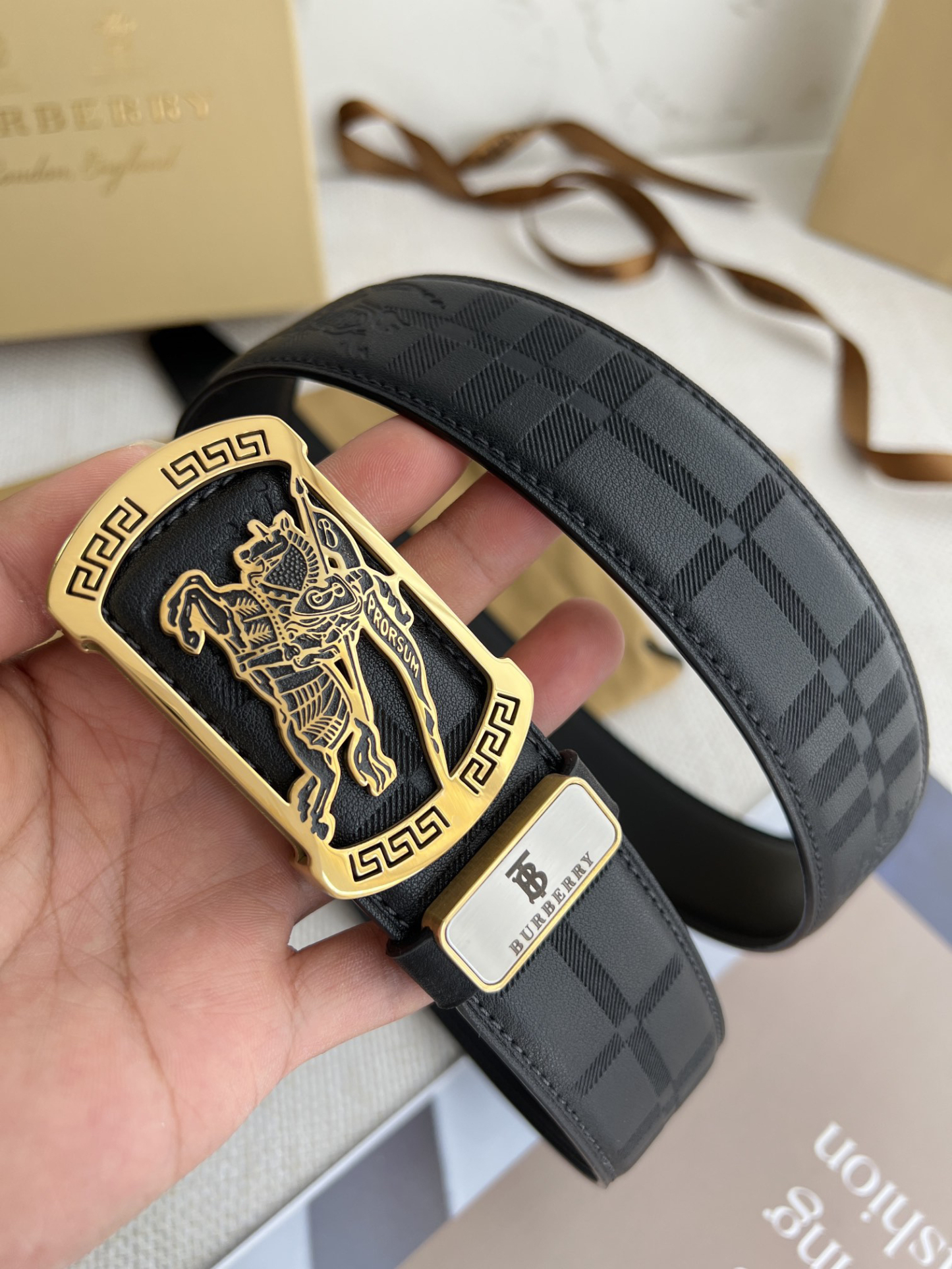 [Copy]バーバリー「Burberry」フックベルト 2色