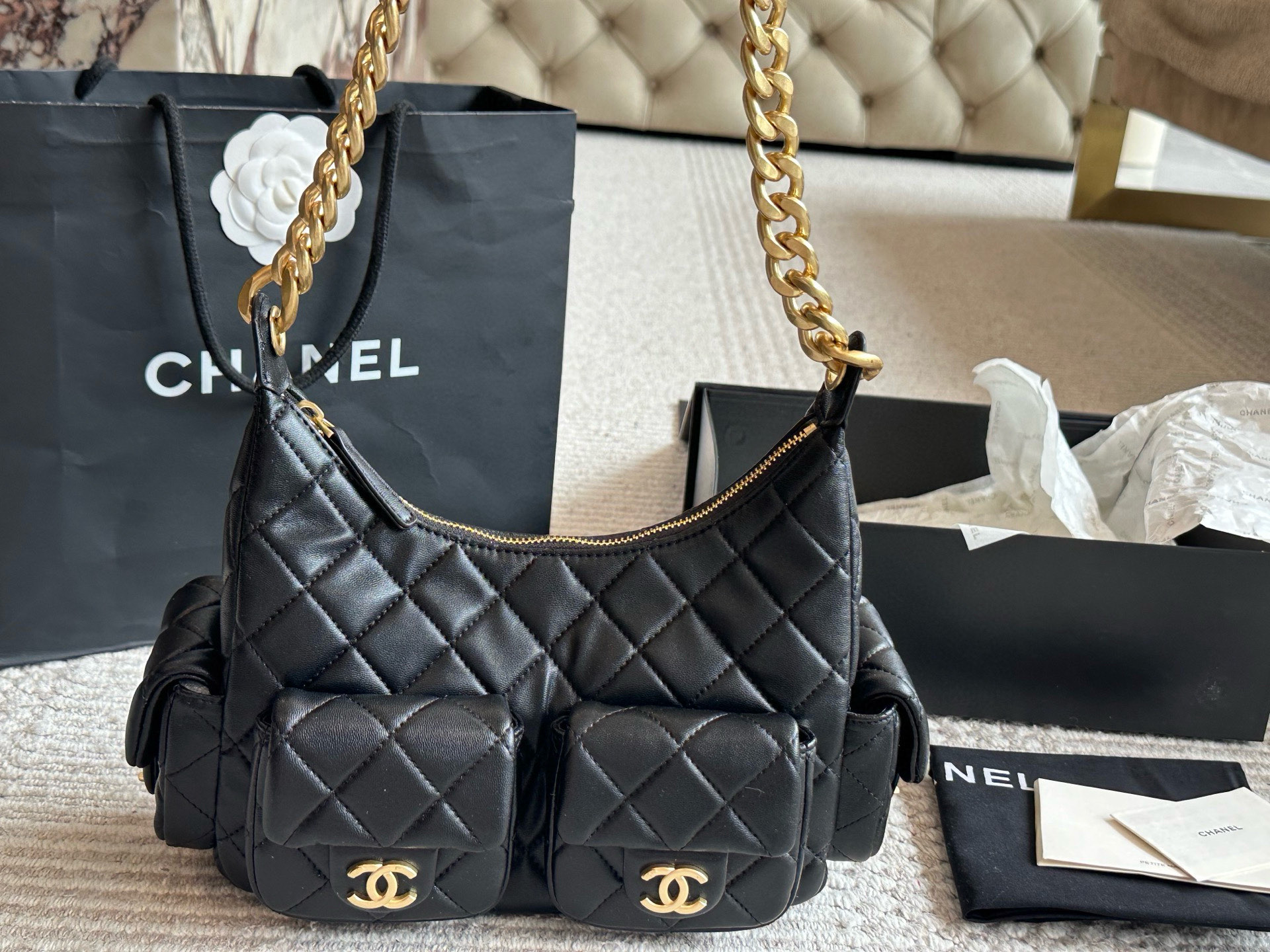 シャネル「Chanel」 ボウリング バッグ ヴィンテージ ショルダーバッグ