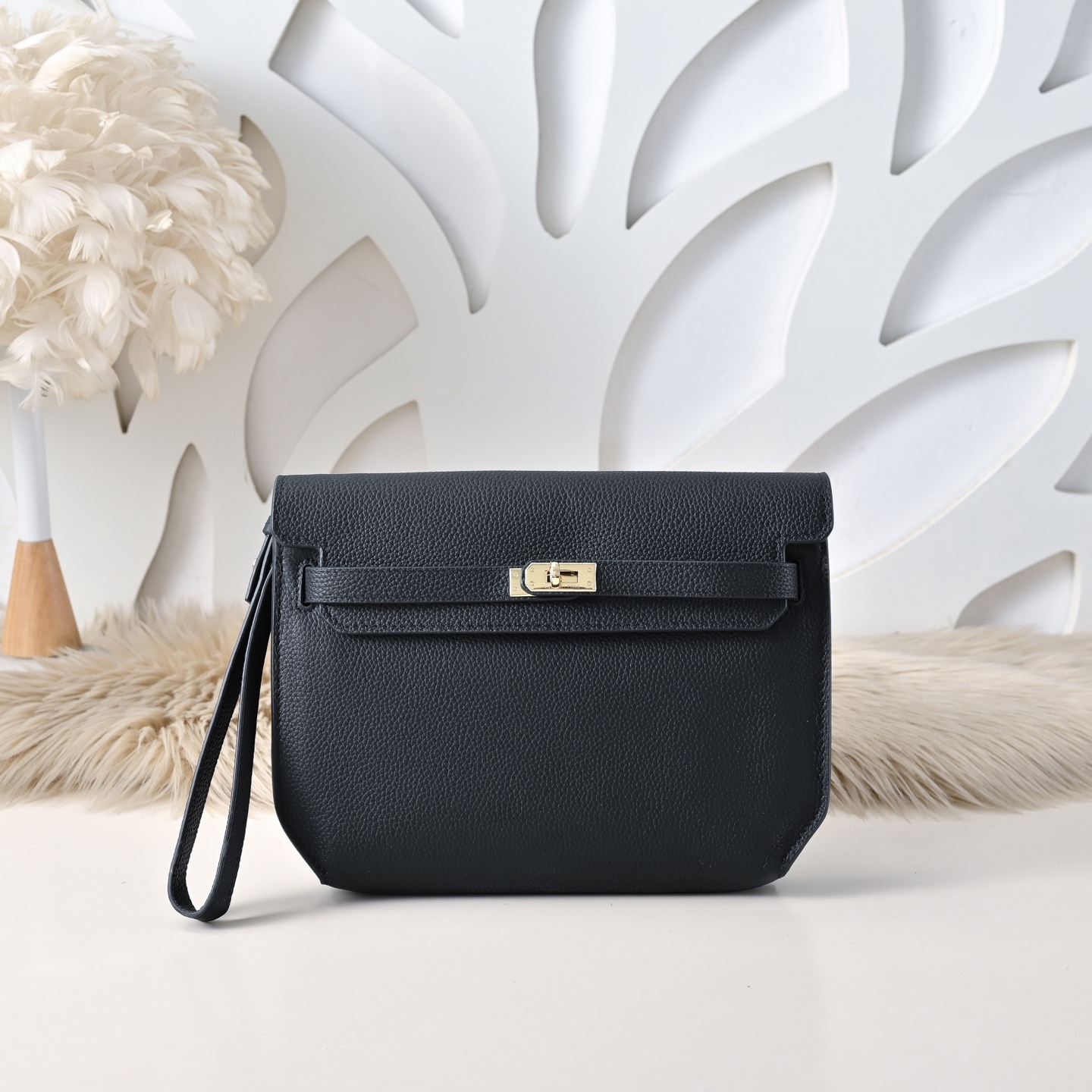 エルメス ケリー 22 ストーンパターンレザー バッグ「Kelly Depeches」