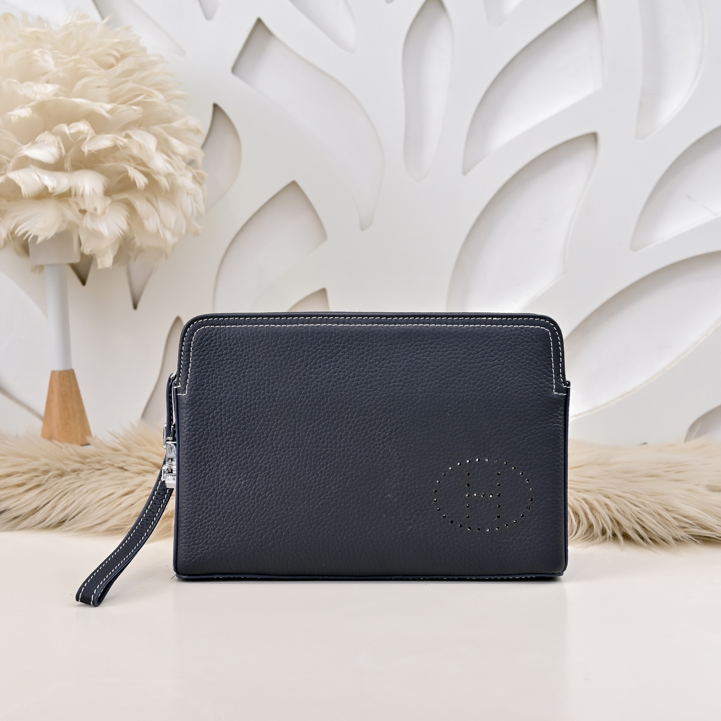エルメス エヴリン ジップ レザー クラッチバッグ「Evelyne Clutch」