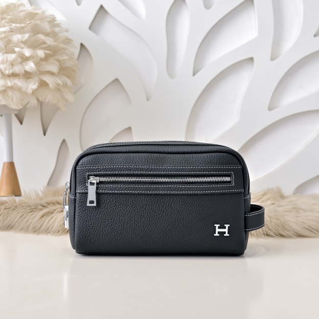 エルメス ジップ レザー クラッチバッグ