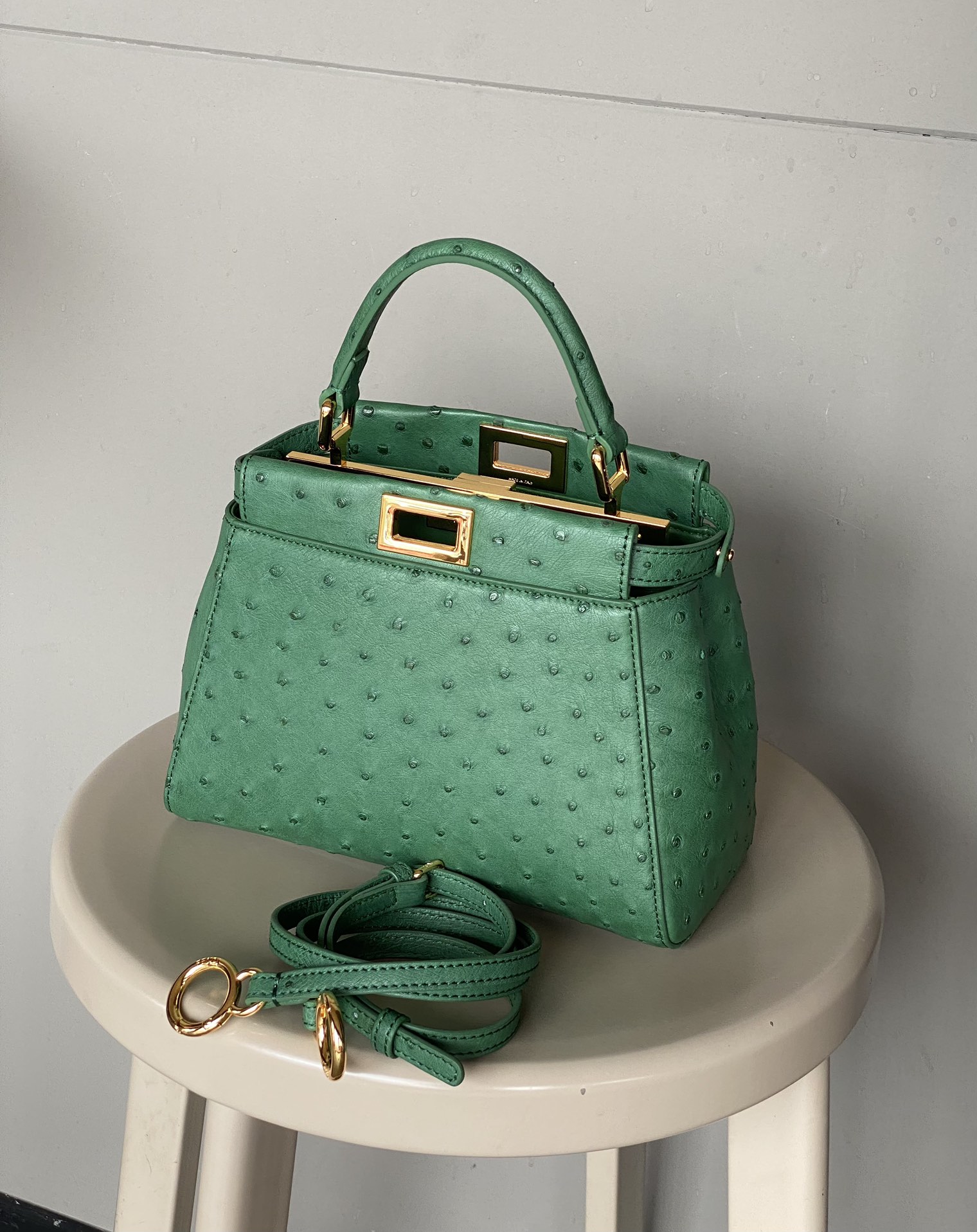 フェンディ「Fendi」Peekaboo Iconic Fit ハンドバッグ