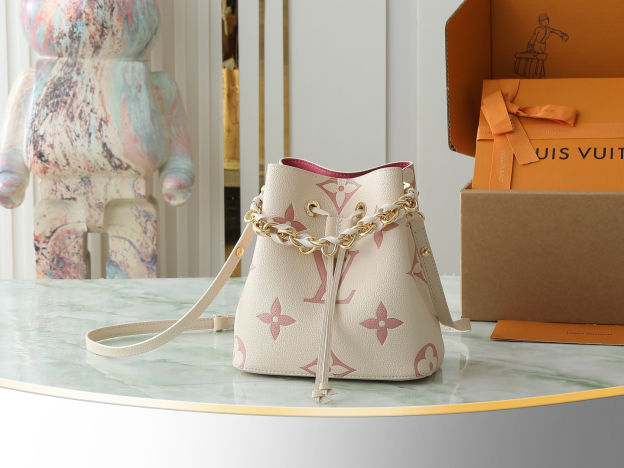 ルイ・ヴィトン「Louis Vuitton」NÉONOÉ BB ハンドバッグ アイボリー×ピンク‌ ‌