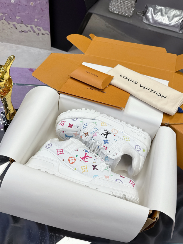 ルイ・ヴィトン「Louis Vuitton」LV × TM LV トレイナー マキシ スニーカー【男女兼用】