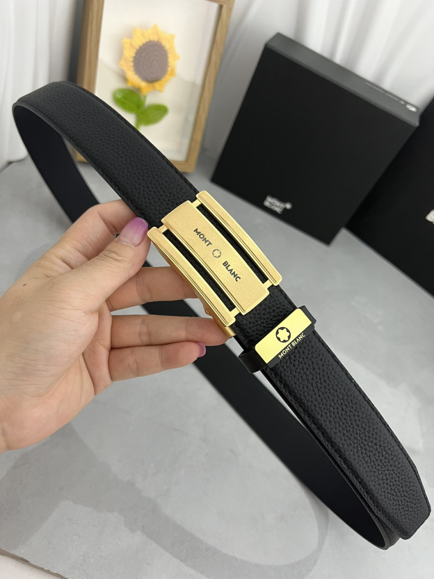 【厳選在庫】Montblanc ビジネスマン正装ベルト「全長約 100cm」