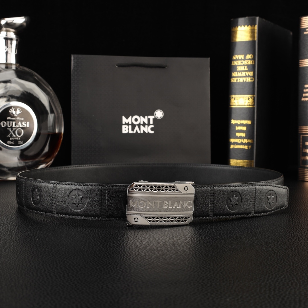 【厳選在庫】Montblanc ビジネスマン正装ベルト「全長約 100cm」