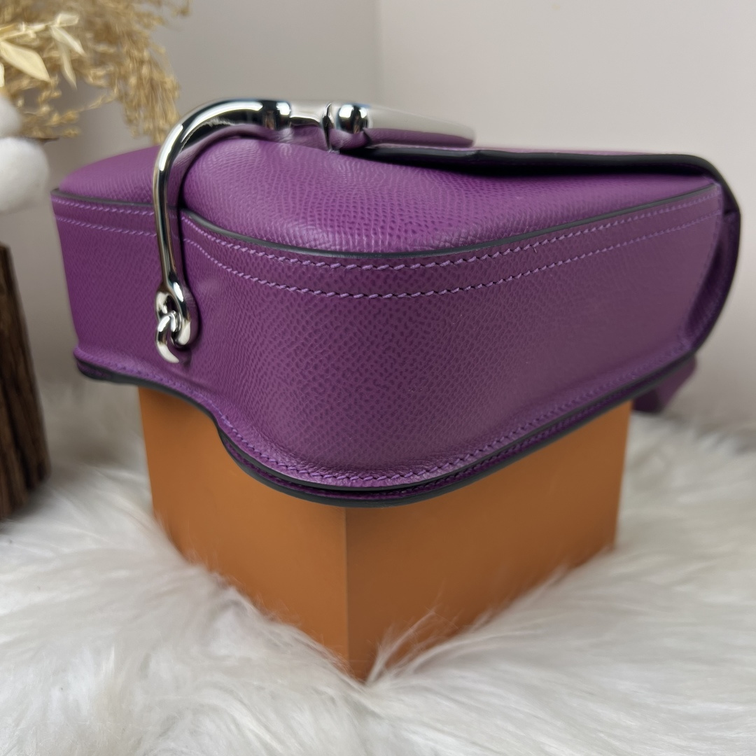 【厳選新入荷】エルメス Della Cavalleria Mini サドル金具クロスボディバッグ「乗馬モチーフ本革ショルダー」