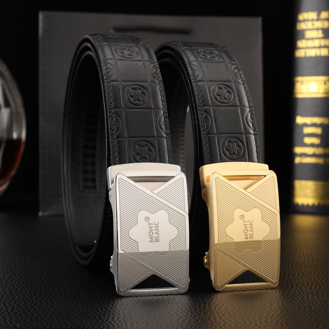 【厳選在庫】Montblanc ビジネスマン正装ベルト「全長約 100cm」