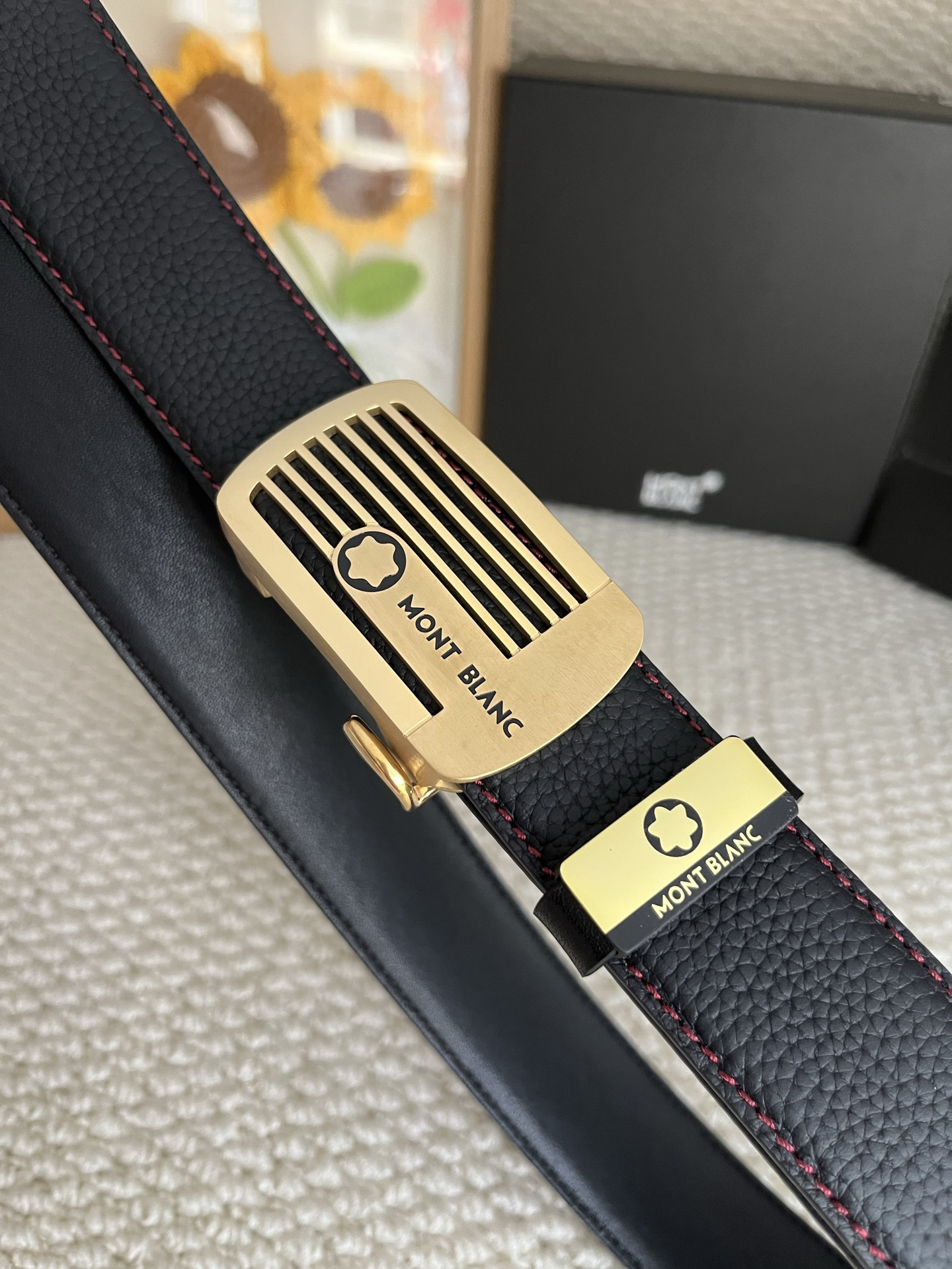 【厳選在庫】Montblanc ビジネスマン正装ベルト「全長約 100cm」
