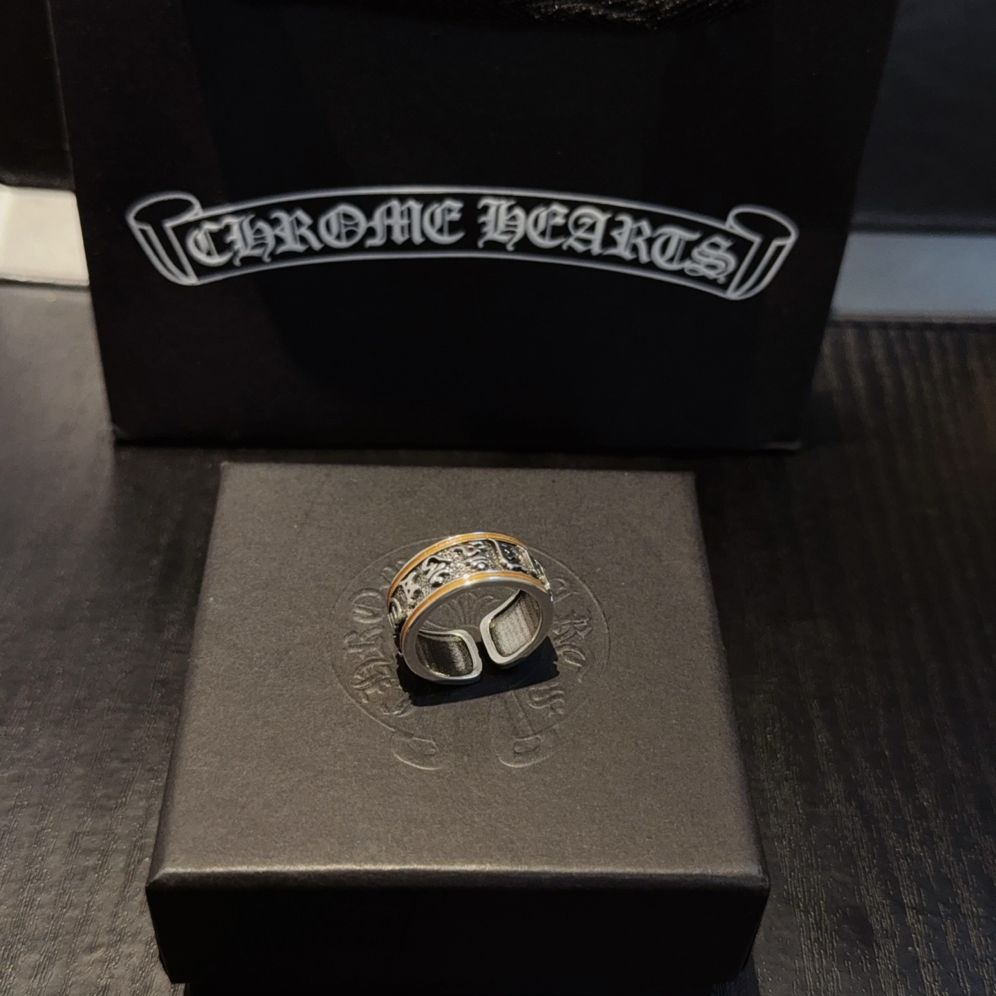 クロムハーツ「Chrome Hearts」クラシックヴィンテージ＆モダンリング - サイズ調整可能