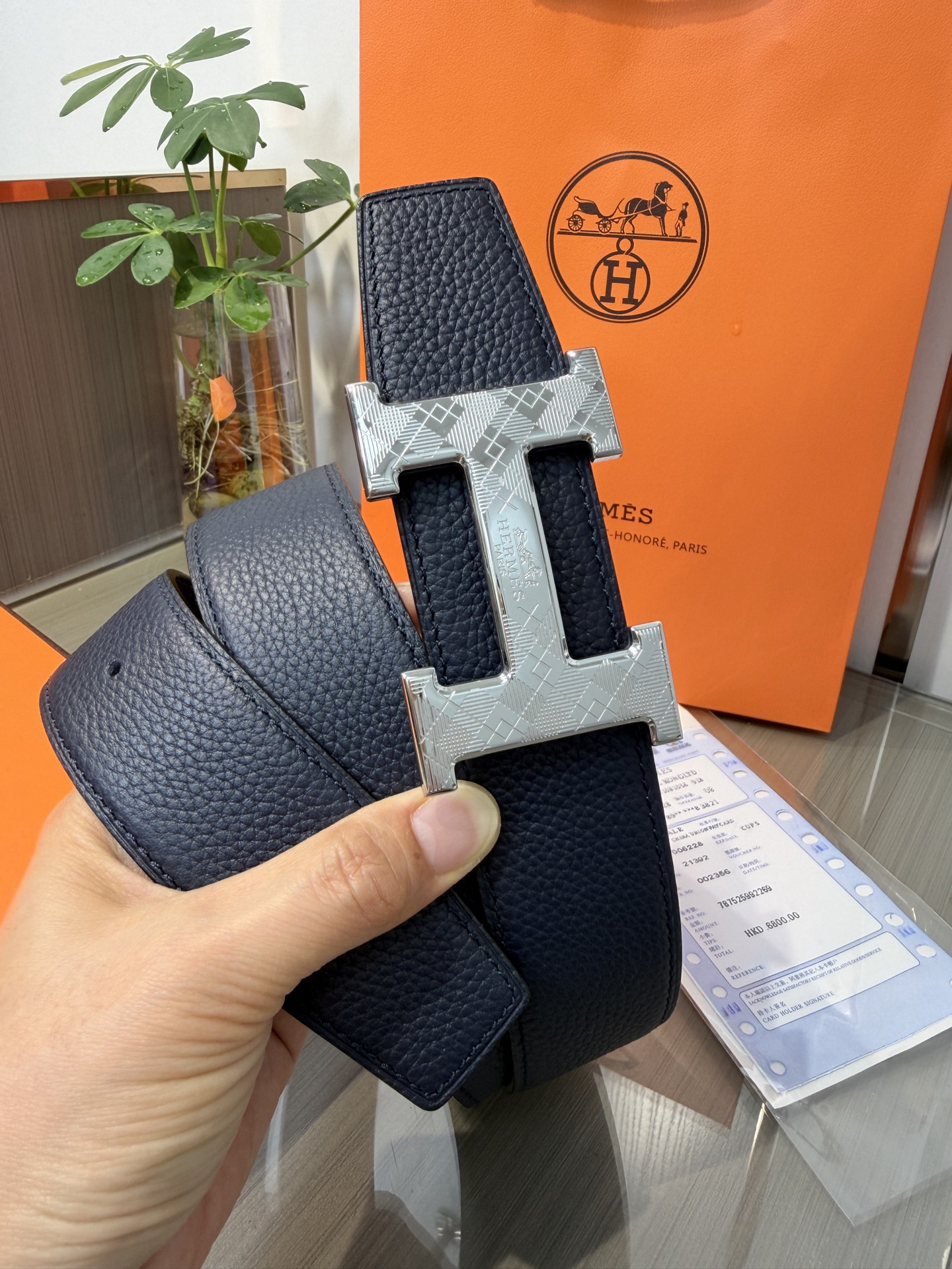 【限定入荷】Hermès フレンチ紳士ベルト「全長約 100cm」